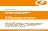 Einladung Zentrale Jahrestagung am 26. Januar 2016 · Interessante Gastvorträge von anerkannten Fachleuten zu betriebswirtschaft ... Ziegenkrug • Rostocker Straße 22 • 18069