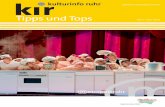 Tipps und Tops - metropoleruhr.de€¦ · Diese Arbeiten bezeugen, mit welch beein - druckender Intensität sich der 100-jährige ...  11.4. bis 30.12.14 Oberhausen