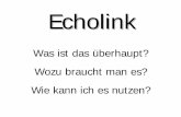 Echolink - B12 Hersbruck · Was ist Echolink überhaupt? Echolink ist eine „Voice over IP“-Anwendung für den Amateurfunk Mit ihr können zwei oder mehr Stationen via Internet