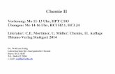 Chemie II - ETH Zürich - Creative Chemistry on the … · 2016-01-18 · Bindungstheorie Elektronenoktett durch Übertragung von Elektronen: Ionenbindung (MM Kap.7) NaCl: (Elektronegativität: