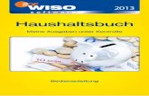 Haushaltsbuch - Alle Finanzen im Überblick: WISO … · 2013 Haushaltsbuch Meine Ausgaben unter ... Liebe Leserin, lieber Leser, schön, dass Sie sich für WISO Haushaltsbuch entschieden