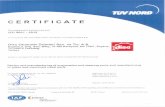 disa-16949-9001-certificatesdisaautomotive.com/html/disa-iso9001.pdf · Zertifikat-Registrier-Nr. 44 100 14530007 Auditb icht-Nr. TR 673 Zertif ngsstelle der Diese Zertifizierung