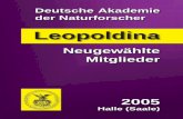 Leopoldina · Bildungssoziologie, der Familienforschung und Demographie sowie der Lebens-laufforschung. In methodischer Hinsicht ist er vor allem an neueren Methoden der Panel- und