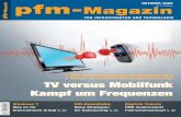 hier zum PFM-Magazin, auf Seite 20 gibts den Artikelspot.tripple.at/flashflip/PFM_1009_SC.pdf · pfm-Magazin FÜR INFRASTRUKTUR UND TECHNOLOGIE OKTOBER 2009 Nr. 10 4,50 Euro TV versus