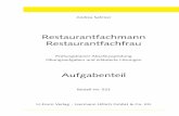 Restaurantfachmann Restaurantfachfrau - u-form-shop.de · Andrea Sahmer Restaurantfachmann Restaurantfachfrau Prüfungstrainer Abschlussprüfung Übungsaufgaben und erläuterte Lösungen