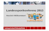 Präsentation Landessportkonferenz 2013 - sportjugend … · Reit- und Fahrgemeinschaft Brennerkaten Der Förderpreis wird unterstützt von: Verleihung des Förderpreises „Kein