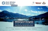 Wintersport Kongress - Dein Winter Dein Sport · Im Dezember 2014 haben die drei großen deutschen Wintersportverbände – Deutscher Skiverband, ... Sportwissenschaftler / Hirnforscher