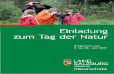 Einladung zum Tag der Natur - salzburg.gv.at · Einladung zum Tag der Natur Naturschutz. 2 Ta atu 2017 Der Tag der Natur, eine Initia-tive der Österreichischen Na-turschutzplattform,