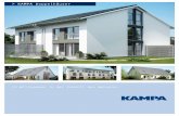 > KAMPA Doppelhäuser · PDF file> KAMPA Doppelhäuser Willkommen in der Zukunft des Wohnens. Die Zukunft des Wohnens hat bei KAMPA bereits begonnen. Neue Hausentwürfe und die konsequente