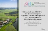 Klimaziele und SDG´s Die Bedeutung der Agenda 2030 … · 4.1 Einleitung/ Gliederung 4.1 Einleitung 4.2 Bürgerenergieinitiativen 4.3 Nachhaltige Ortsentwicklung ... („Festival“)