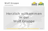 Herzlich willkommen in der Wolf Gruppe - … · 1  März 2007 Wolf Gruppe International Herzlich willkommen in der Wolf Gruppe