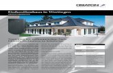 Einfamilienhaus in Wertingen - CREATON · Mit ihrem Versandhaus erfüllen die Bauherren die Träume zahlloser Hob-bybastler und Hobbyschneider. Jetzt hat sich die Unternehmerfamilie