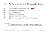 4. Audiotechnik und Tonbearbeitung - Medieninformatik · LMU München – Sommer 2012 Prof. Butz: Medientechnik Kap. 4 Teil a – Folie 4. Audiotechnik und Tonbearbeitung 4.1 Grundlagen