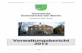 Gemeinde Schöneiche bei Berlin 4.6.11 Versicherungen 4.6.12 Baumpflege 4.7 Umwelt- und Naturschutz 5. Baubetriebshof . Gemeinde Schöneiche bei Berlin Verwaltungsbericht 2013 ...