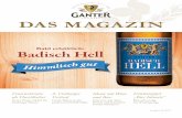 Ganter KdMag 1-2017 Mai · „Himmlisch gut“ – so fasst die Brauerei Eigenarten und Vor-züge des neuen Hellen zusammen: Süffi g und leicht mit einem ... haben regionale ...