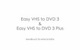 Easy VHS to DVD 3 Getting Started Guide - img.roxio.comimg.roxio.com/guides/GSG/VHStoDVD3/Easy_VHS_to_DVD_GSG_DEU.… · Erste Schritte mit Roxio Easy VHS to DVD Willkommen bei Roxio