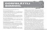DORFBLÄTTLI BIRRWIL · Max Holliger Muldenservice GmbH ... Es handelt sich um eine Zusammenfassung ... Rechte auf Sonntag, 21. August 2011, festge-legt.