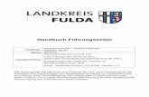 Handbuch Führungsmittel - Landkreis Fulda Aktuell · Handbuch Führungsmittel 09/2015 Fachdienst 6200 - Gefahrenabwehr 2 3.3 Lagekartenführung ...