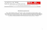 AMTLICHE MITTEILUNGEN - OPUS-Datenbankfhdd.opus.hbz-nrw.de/volltexte/2012/735/pdf/vb303.pdf · Kameier, Frank, Prof. Dr. 2 Vertretung Reichardt, Roland, Prof. Dr. Wahlmandat ruht