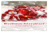 Weihnachtsrätsel - Magazine · Weihnachtsrätsel Lauenburg Summe Summe Gesamt + + - + = Rechnen Sie mit und gewinnen Sie einen unserer tollen Preise!