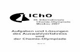 Aufgaben und Lösungen des Auswahlverfahrens und …wettbewerbe.ipn.uni-kiel.de/icho/aufgaben/archiv/Aufgabenbuch_2007.… · der Schmelzkuchen mit Wasser ausgewaschen. 2) 3,0 g Blei(II)oxid