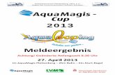 ME AquaMagis-Cup 2013 · Zielrichterin 2 : Anja Mönninghoff SV Neptun Neheim Zielrichterin 3 : Tatjana Sauter Sv Möhnewelle Zielrichterin 4 : Elke Ibing TV Warstein Wenderichterobfrau