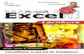 100268 Handbuch Excel 2003 Lernkurs - Swantec … · wBetriebssystem: Windows 98, ME, 2000, XP ... Bedienung der Office-Programme vor und weise Sie ... 54:25 Eine Excel-Tabelle richtig
