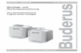 Montage- und Wartungsanweisungdocuments.buderus.com/download/pdf/file/63020164.pdf · VSL Rp 1 Sicherheitsvorlauf EL R ½ Entleerung Kessel M Ø 19,5 Tauchhülse Kessel-größe Kesselleistung