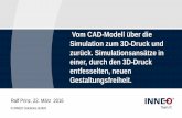 Vom CAD-Modell über die Simulation zum 3D-Druck …€¦ · Simulation zum 3D-Druck und zurück. Simulationsansätze in einer, durch den 3D-Druck entfesselten, neuen Gestaltungsfreiheit.