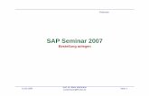 SAP Seminar 2007 - public.hochschule-trier.depublic.hochschule-trier.de/~stmann/SAP/dstSapProzess/sapSeminar... · Fehler Material ist kontierungspflichtig Für Materialien kann festgelegt
