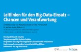 Leitlinien für den Big-Data-Einsatz Chancen und …¶ken_Weber Bonner... · 7 Erfolgsfaktoren für Big-Data-Projekte 15 ... Marketing & Vertrieb Kostenreduzierung – Zuschnitt der
