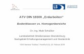 ATV DIN 18300 „Erdarbeiten“ - vsvi-blnbbg.de DIN 18300 Bodenklassen vs... · Dr.-Ing. Maik Schüßler ... DIN 18300 (2012) – ZTV E-StB 09 6 ... Grundwasser unterhalb der Baugruben-
