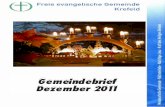Gemeindebrief Dezember 2011 - Freie evangelische … · Thorsten Lüppen berichtet über die Arbeit des „café talk about ... Die Belegung der Gemeinderäume bitte vorher mit Beate