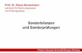 Prof. Dr. Klaus Henselmann¼ndung-2017-10... · Krisenangaben in der Rechnungslegung, ... C.H. Beck-Verlag, München 2015 Eisele, ... der Tag der Entstehung der Unternehmung