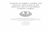 Analysis of complex stability and allosteric interaction ... fileAnalysis of complex stability and allosteric interaction ...