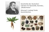 Geschichte der deutschen Literatur III: Romantik, .Geboren 1773 in Berlin, verstorben 1833 ... Zu