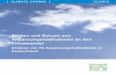 Kosten und Nutzen von Anpassungsmaßnahmen an … · Internet:  ... des Klimawandels, ... INFRAS und Fraunhofer-ISI beauftragt, im Rahmen des Ufoplan-Projekts Kosten und Nutzen