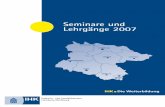 Seminare und Lehrgänge 2007 - treuz.de Seminar 2007.pdf · In die Zukunft investieren durch ... die Veränderungen am Arbeitsplatz ... Firmeninterne Seminare Sind Sie auf der Suche