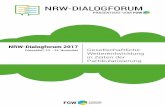NRW-Dialogforum 2017 Düsseldorf, 23. - 24. November ... · gesellschaftliche Bedarfe aufspüren und tagtäglich in informellen Zusammenhängen auch ohne vorherigen Master- plan konkret