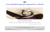 Fortbildungsprogramm 2016 - seniorenzentrum …€¦ · Pflegekräfte ohne Examen ... In diesem Vortrag referiert Herr Vogl über das richtige Lagern und Verabreichen der ... Besonderheiten