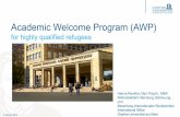 Academic Welcome Program (AWP) - hrk.de · die im Austausch mit ihrer Umgebung steht und dazu zählen auch die neu ... Hanna.Reuther@em.uni-frankfurt.de . 2. Oktober 2015 ... Unterschrift