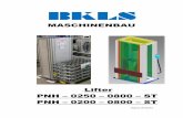 MASCHINENBAU - Lean Factory America · BKLS Maschinenbau Seite 3 von 7 Advance Manual Designate Use The box lifting device is only to be used for transport of goods in a vertical