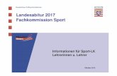 Landesabitur 2017 Fachkommission Sportlernarchiv.bildung.hessen.de/sek/sport/abitur/...lehrer-info-09.15.pdf · Vereinssport, Hofmann Schorndorf (Reihe Praxis Ideen Bd. 49) Das Buch