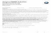 Original BMW Zubehör. Einbauanleitung.data.over-blog-kiwi.com/0/17/82/12/201210/ob_d37ec6_nachruestung... · Stromlaufplan ... A6 A5 A4 A2 A3 A ... XXVI zu § 47 Abs. 3a einhalten