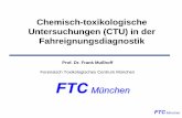 Forensisch Toxikologisches Centrum München · (Umgang mit Droge ist belegt, aber nicht der Konsum) aber auch eine Verhaltensänderung soll stattfinden, d.h. auch ... Diphenhydramin,