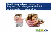Sachstandserhebung Sprachförderung 2010 - … im Landkreis mit einem Fragebogen (vgl. Anhang). Die Fragebögen wurden in Abstimmung mit den Fachberatungen für Kindergärten bzw.