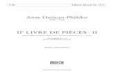 IIe LIVRE DE PIÈCES · II - moeck.com · Der Name Philidor, der dem wirklichen Namen der Famllie, Danican, ... Der Stammbaum laßt Sich wie folgt aufstellen: Jean Danican (1620-1679)