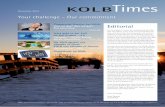 KOLBTimes - KLK OLEO Kolb¼nf Jahre KOLB und ZHAW Wädenswil – eine strategische Partnerschaft im Bereich industrielle Chemie. RESEARCH AND DEvELOPmENT Vor inzwischen fünf Jahren