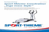Montageanleitung Sport-Thieme Crosstrainer „Ergo … · Vielen Dank, dass Sie sich für ein Sport-Thieme Produkt entschieden haben! Damit Sie viel Freude an diesem Gerät haben