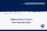 Prof. Dr. Dr. h.c. Eberhard Eichenhofer, … · 2018-06-06 · Kodifikation des Sozialrechts in SGB (I, IV, V, VI, VIII, X) ... (Art. 3 III EUV) ... • Art. 145 – 161 AEUV Harmonisierung